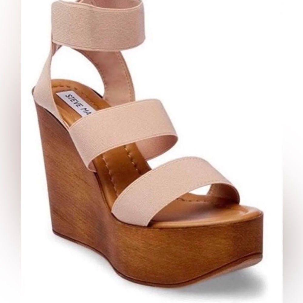 Steve Madden blondy blush wedges